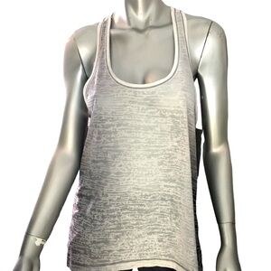 Ideology Solid Soft Gray Relaxed Basic Racer Back Tank Top Women's Size S